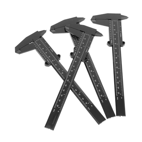 Calibrador plástico manual portátil PRETYZOOM 4 pcs miniatura 1