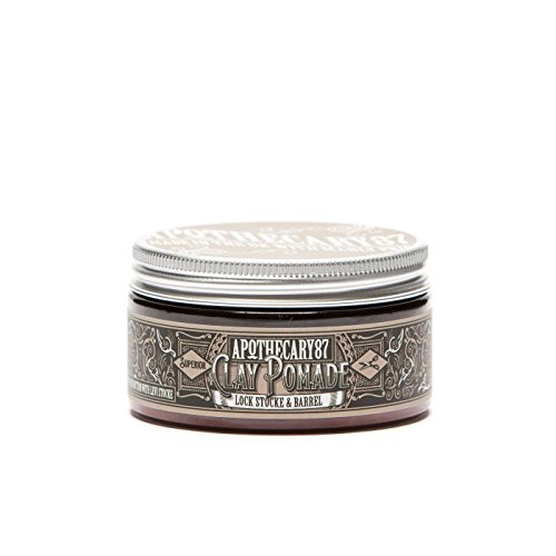 Apothecary 87, Lock, Stocke and Barrel, Mate Finish Clay Pomade for Shorter Textured Look (3.4 Oz)