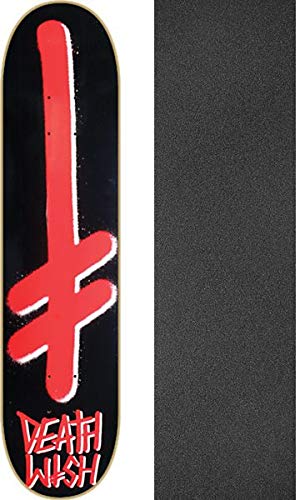 Amazon | Deathwish スケートボード ギャングロゴ ブラック/レッド