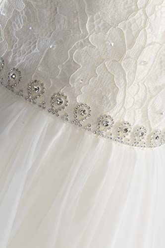 Happy Girls Mädchen Festliches Mit Spitzenoberteil Kleid Für Besondere Anlässe, Ecru, 104 EU – Ansicht 3