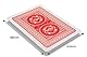 Poker Night Pro – Professionelles, Wasserfestes Texas Hold’em Poker-Kartendeck | 100% Plastik | 54 Karten pro Deck (Rote Rückseiten) | 2 Joker | Jumbo-Index