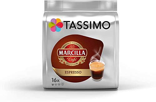 Tassimo Koffie Marcilla Koffiepakket - Marcilla Café con Leche/Cortado/Espresso/Café Largo/Espresso Descafeinado Koffie… - Afbeelding 4