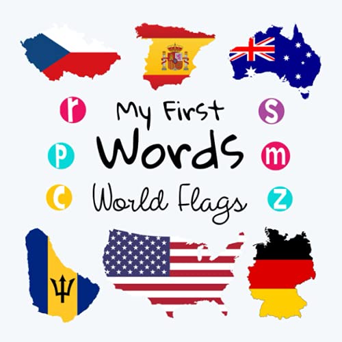 My First Words World Flags: A Fun Learning Activity Game Book For Kids 2-4 Year Old's