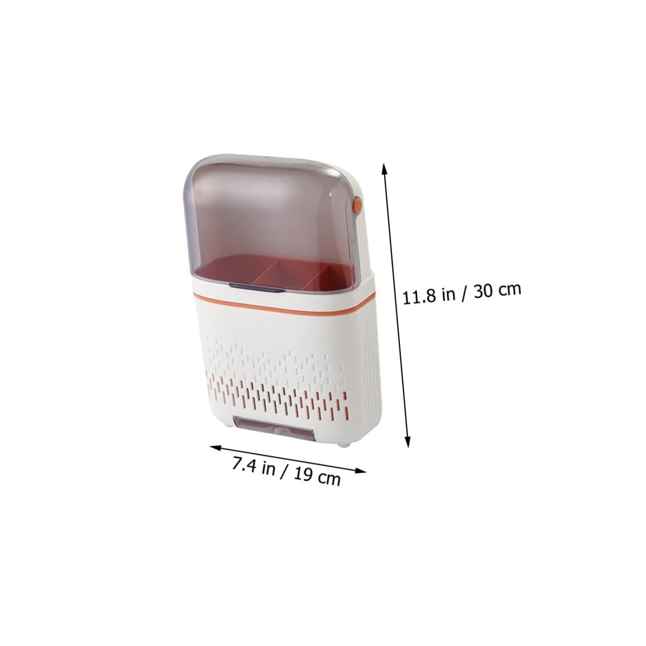 OUNONA Support Mural Blanc pour Ustensiles Cuisine Drainage et Gain de Place, Porte-baguettes en Pp et Pet pour Organisation Pratique Cuisine