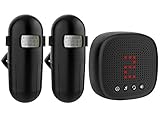 Wireless Driveway Alarm, 2020 [New Version] 1000ft Long Range Motion Sensor & Detector, 36 Melodies, Outdoor Weather Resistant - Home Security Alert System (Black One Receiver Two Sensors)