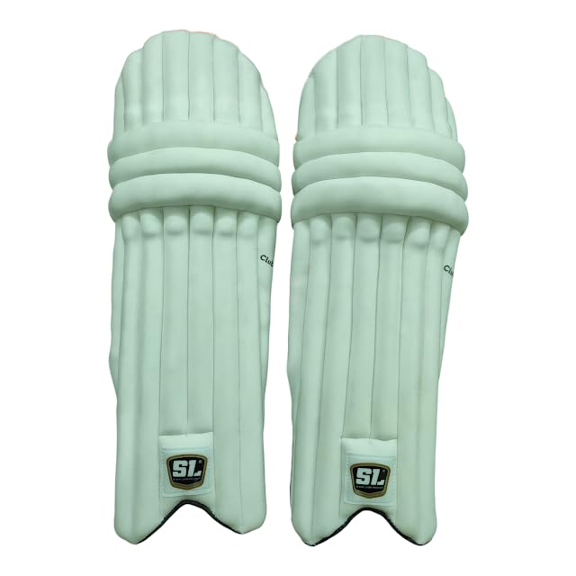 SL Club Max Cotton Cricket Batting Pads Legguards Ideal for Beginners & Practice Matches Batting Pads Premium Protection (Boy's)-image-33