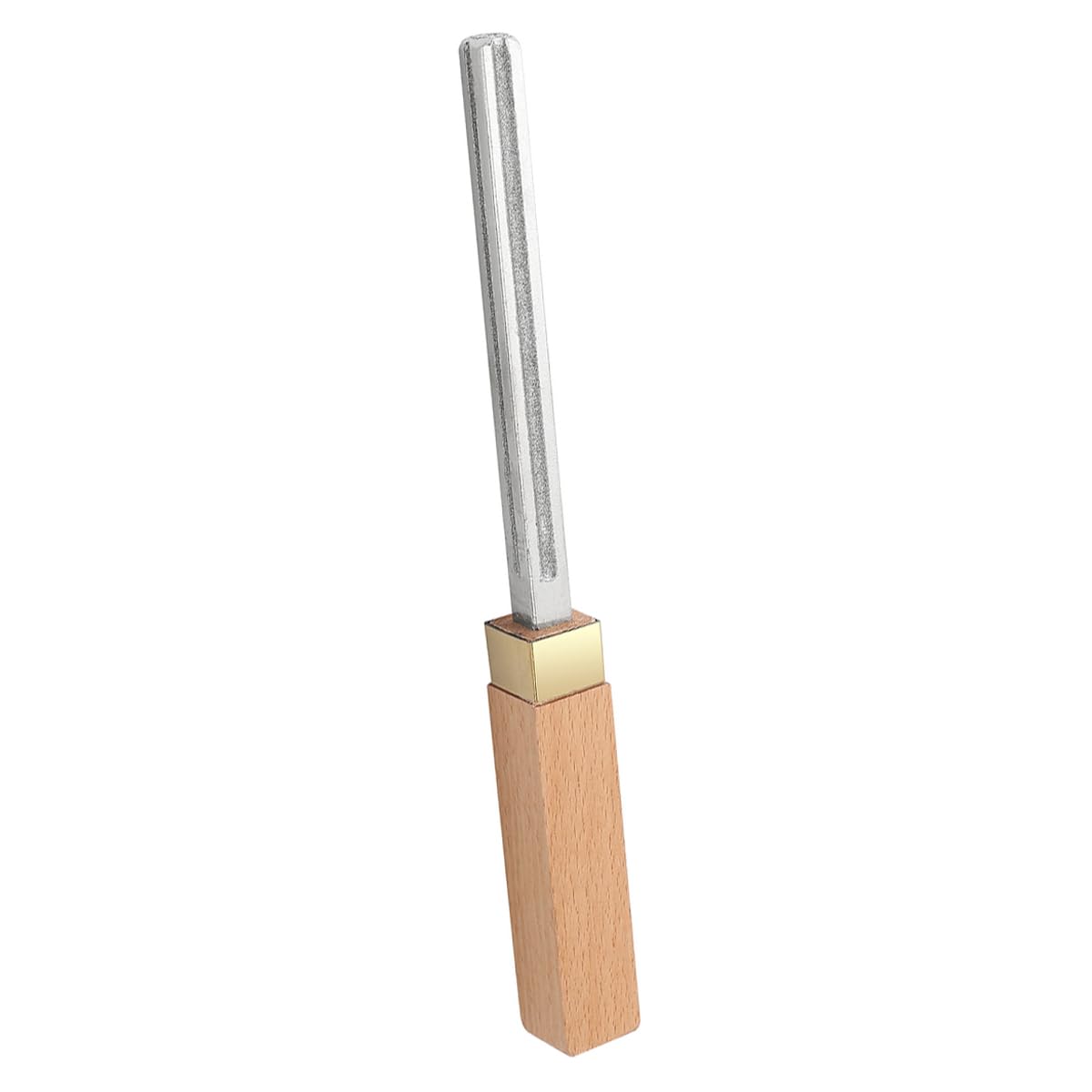 Gorise Outil de couronnement de frettes de Guitare en Diamant, Lime à frettes avec 3 Bords étroits/Moyens/Larges, Outils de réparation de Guitare et de luthier, Manche en Bois