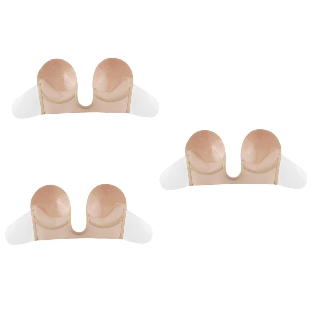 3 Piezas Cubiertas Adhesivas Sujetador Sin Espalda Sujetador Escotado Bralette Sin Tirantes Sujetador Sin Costuras Pétalos De Bralette Sin Costuras Sujetador Halter Lencería