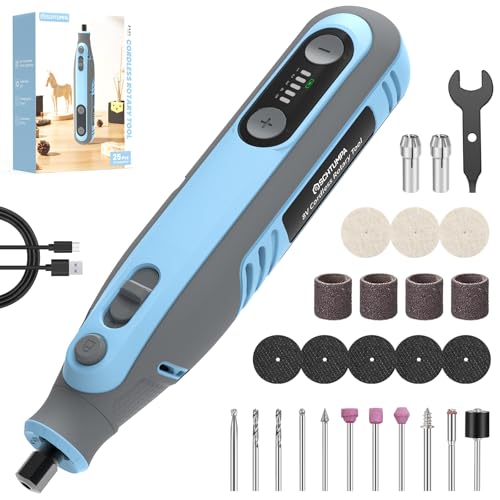 Schtumpa Cordless Rotary Tool Kit, 8V Rotary Tool, 5 Variable Speed, 5000-30000RPM, 2.0Ah Battery...