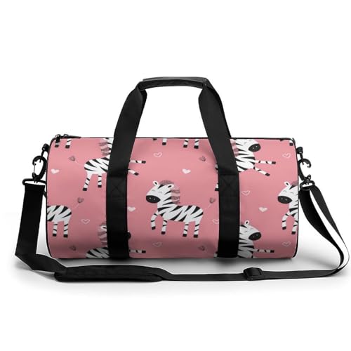 Sac de sport gym rose et sac de voyage 45x23x23cm duffel bag pour camping et randonnée