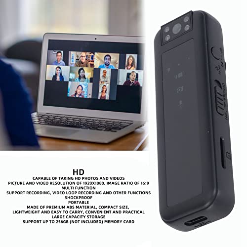 Mini Body Camera, 1080P Video Recorder Wearable Portable Security Cam, 600mAh Back Clip Body Camera, for Lecture Meetings - Image 2
