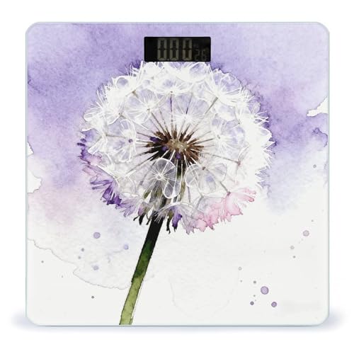 Báscula digital de baño con pantalla LCD y base antideslizante
