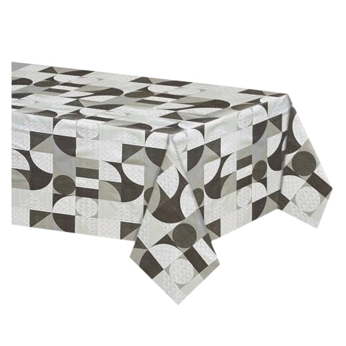 Acomoda Textil - Mantel Antimanchas Rectangular de Hule al Corte. Mantel Liso Elegante, Impermeable, Resistente y Lavable para Mesa, Ideal para Interior y Exterior. (140x140 cm, Figuras)