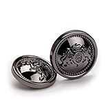 Botones de tachuela, botones de camisa, botones de metal, 10 piezas de accesorios de costura hechos a mano, botones pequeños de 12,5 mm, botones pequeños para camisa estilo universitario, botones de