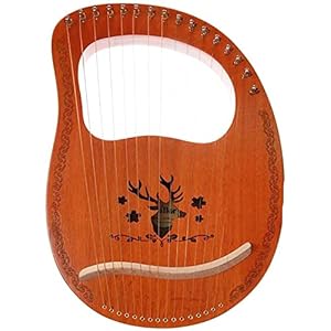 AACXRCR Harp Musical Instrument 16-String Mahogany Harp Harp Muziekinstrument met Pickups, Cadeau for Beginners (Kleur…