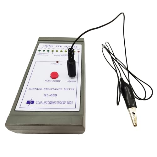 TECHTONGDA Portable ESD Electric Resistance Tester Digital Surface Earth Resistivity Meter 9V Resistivity Tester