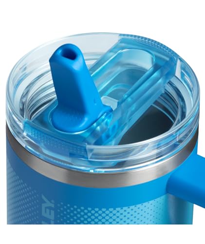 STANLEY Quencher ProTour Flip Straw Tumbler with Leakproof Lid 20 oz | Built-In Straw and Handle | Cup Holder Compatible for Travel | Insulated Stainless Steel Cup | BPA-Free | Azure Fade