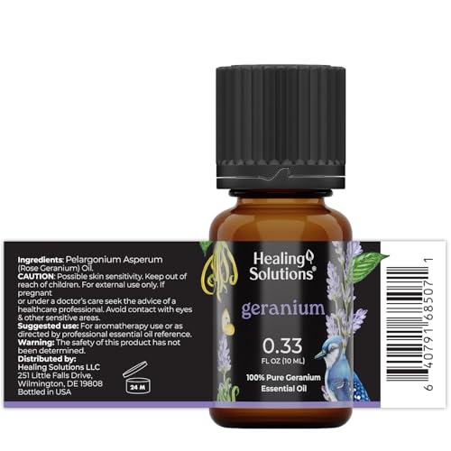 Aceite Esencial de Geranio Healing Solutions 0.33 fl oz miniatura 2