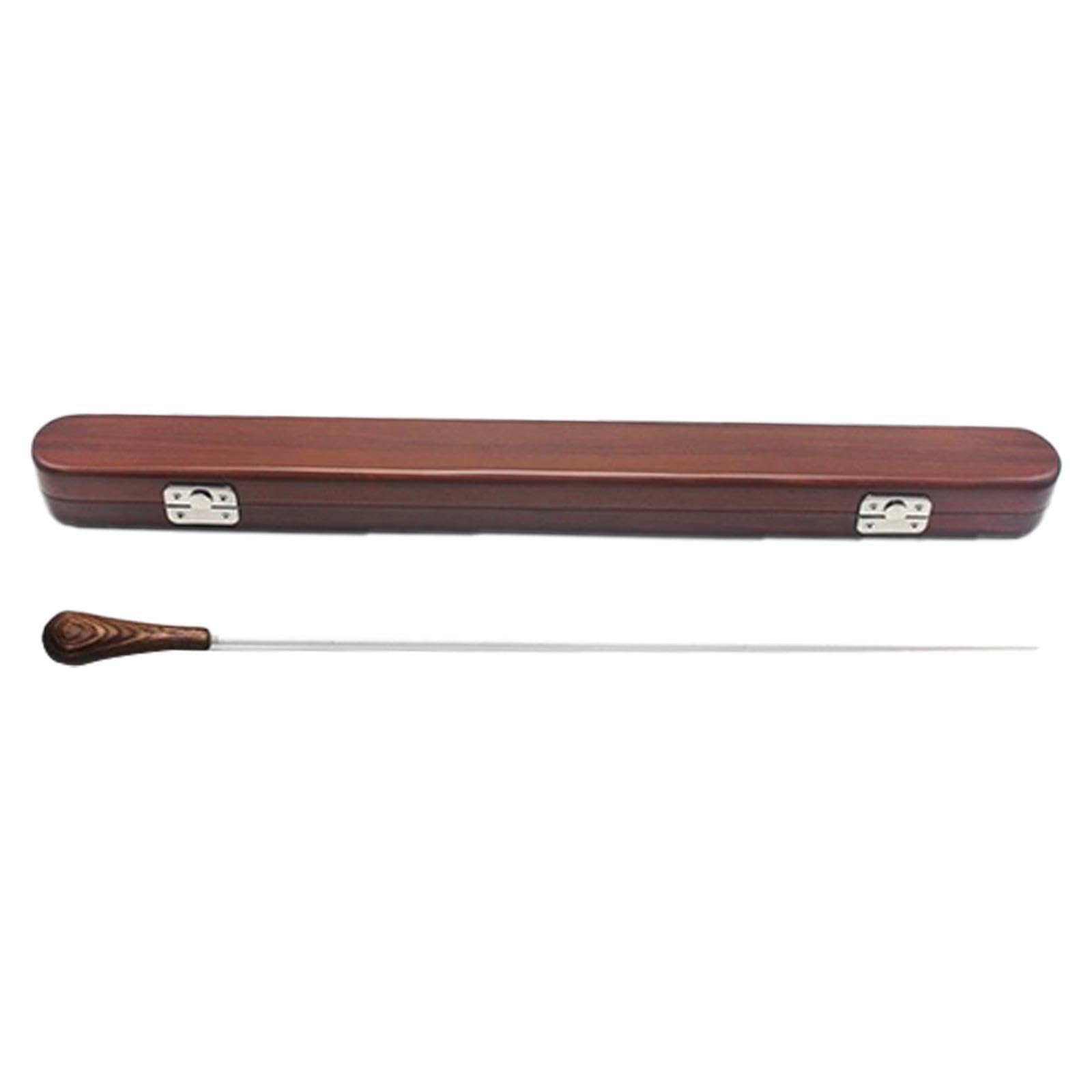 Direzione di banda musicale corale con robusta custodia in legno, leggera e portatile, realizzata in resina, bacchetta per direttore d'orchestra con custodia