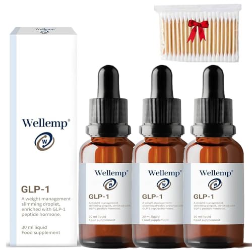 WELLEMP Metabolism Vitamin Drops for Men&Women,Energy Boost,30ml GLP-1 Burning Drops (3pcs)