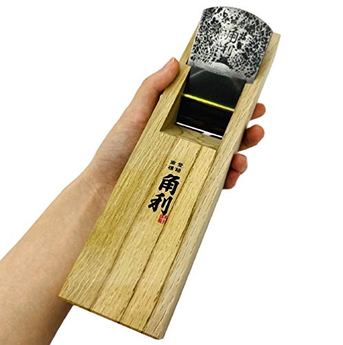 Kakuri Japanese Block Plane 50Mm For Woodworking, Kanna Japanese Smoothing Plane Manual Hand Planer For Finishing Wood, 9.5 X 2.5 X 2.3 Inches, Eco Oak Body, Made In Japan #TOP4