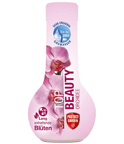 PROTECT GARDEN Top Beauty Orchidee, Orchideendünger, Orchideen-Aufbaukur für alle Orchideen-Arten für langanhaltende Blüten, 175 ml Konzentrat für bis zu 250 Liter Gießwasser