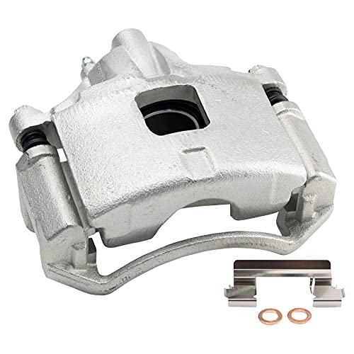 Image of TRQ Front Disc Brake Caliper with Bracket & Hardware RH
