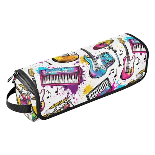 Bolsa de viaje vibrante estilo graffiti para herramientas de cabello calientes, organizador portátil para planchas, rizadores, secadores y accesorios, incluye tapete resistente al calor, diseño 2 en 1 miniatura 1