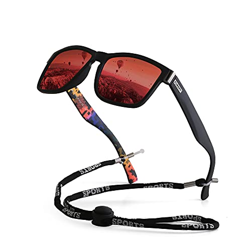 Polarisierte Sonnenbrille Herren - Sportbrille Mit UV400 Schutz Und Brillenband