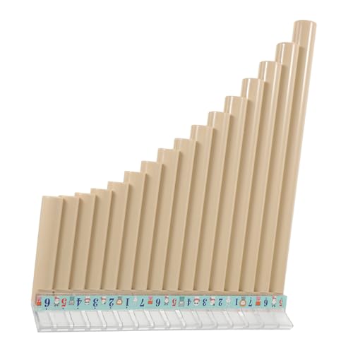 Yardwe Educational Pan Flute Pipes C Key Lightweight Panpipes for Beginners Safe and Musical Instrument for School Music Education