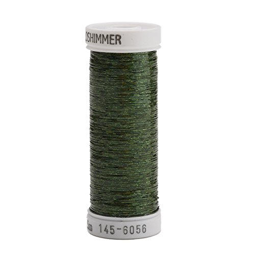 Hilo metálico Holoshimmer poliéster 250 yd verde pino miniatura 1