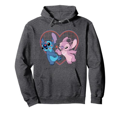 Disney Lilo and Stitch Angel Heart Kisses Pullover Hoodie