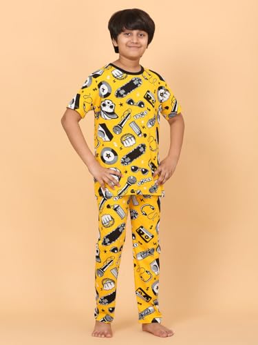 Image of Ninos Dreams Boys Cotton Coord Set /Boys Night Suit /Boys Loungewear /Boys Night Dress