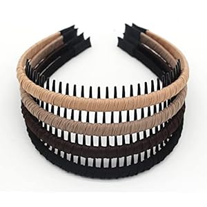 hair accessories for women,head bands for women’s hair,short hair headbands non slip zig zag hairbands (4 color)