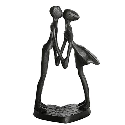 Aoneky Estatua de Pareja de Metal - Figura Decorativa de Parejas