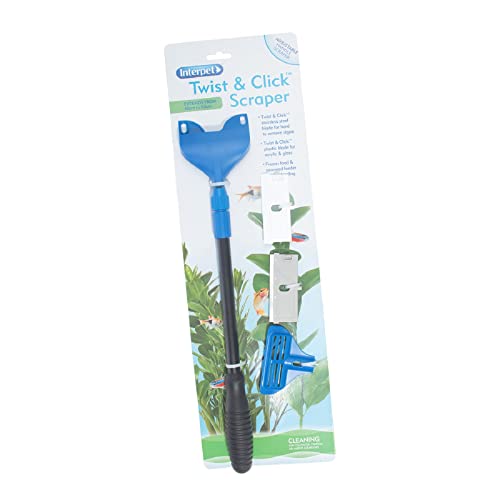 Interpet Twist & Click Aquarium Fish Tank Scraper Extendable Handle, Removes Stubborn Algae - Image 3