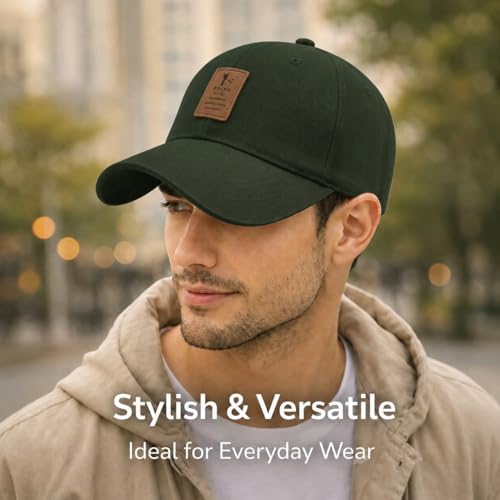Image of Baseball Cap for Men Original Adjustable Unisex Cap, Mens Caps Stylish, All Sports Type Caps or Hats, Free Size, UV Protection, Sports Cap for Men's, Outdoor Casual Wear (Pack of 1)