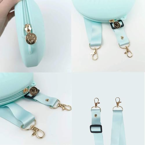 Crossbody Bags, Soft Silicone Coin Purse with Adjustable Shoulder Strap, Cute Small Shoulder Bag for Girls & Boys3