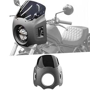 未使用 バイク用フロントカウル 風よけにもなる”バイク用フロントカウル”（ライト径180