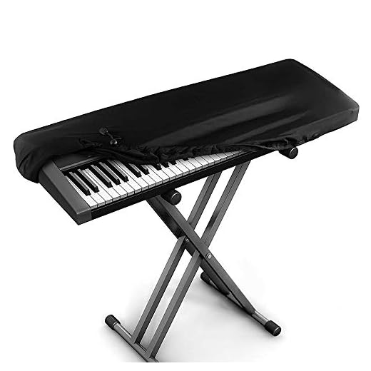 Kaxich - Custodia protettiva antipolvere per tastiera elettronica per pianoforte con cordino, universale, 88 tasti, per tastiera pianoforte, antipolvere