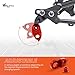 IMPALAPRO Bike Rear Derailleur Hanger Extender - Compatible with Shimano Derailleur Hanger - Carrera Gear Hanger - Rear Derailleur Extender - Bike Derailleur Hanger (Red)