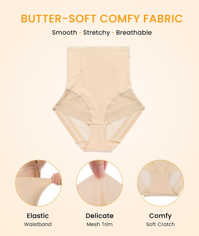 SIMIYA Tummy Control Shapewear for Women High Waist Shaping Underwear Panties Girdle Stomach Compression Body Shaper4