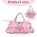 Ckuakiwu Ballet Bag for Girls with Gauze 12x7x7 Inch Ballet Dancer Pattern Bag with Tote & Adjustable Strap Zipper Closure Large Capacity Dance with Name Label, Decoraciones al aire Libre