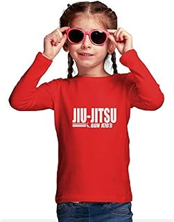 Camisa Praia Piscina Proteção UV50+ Fem-Run Kids Jiu - Vermelha - 2 anos
