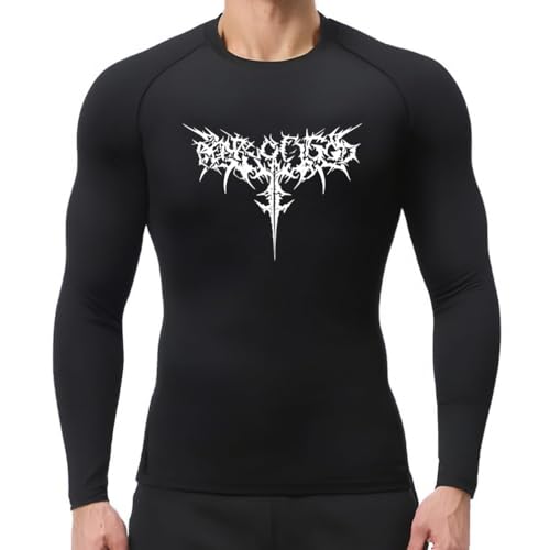 IFIKK Camiseta de compresión para hombre, estampado de anime, gimnasio, deporte, secado rápido, camisetas de gimnasio, fitness, camisetas interiores deportivas elásticas, tops, camiseta de verano