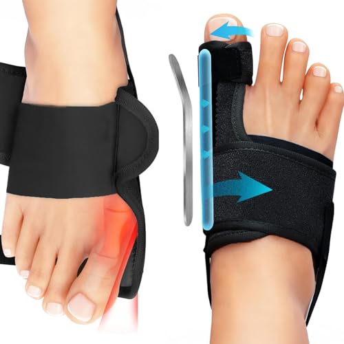 MuSylonz 1 Pair Bunion Corrector for Women and Men Adjustable Bunion Splint with 0 & 10 Alignment Bar Support for Big Toe Pain Relief and Straightening Bunion Brace Foot Gear