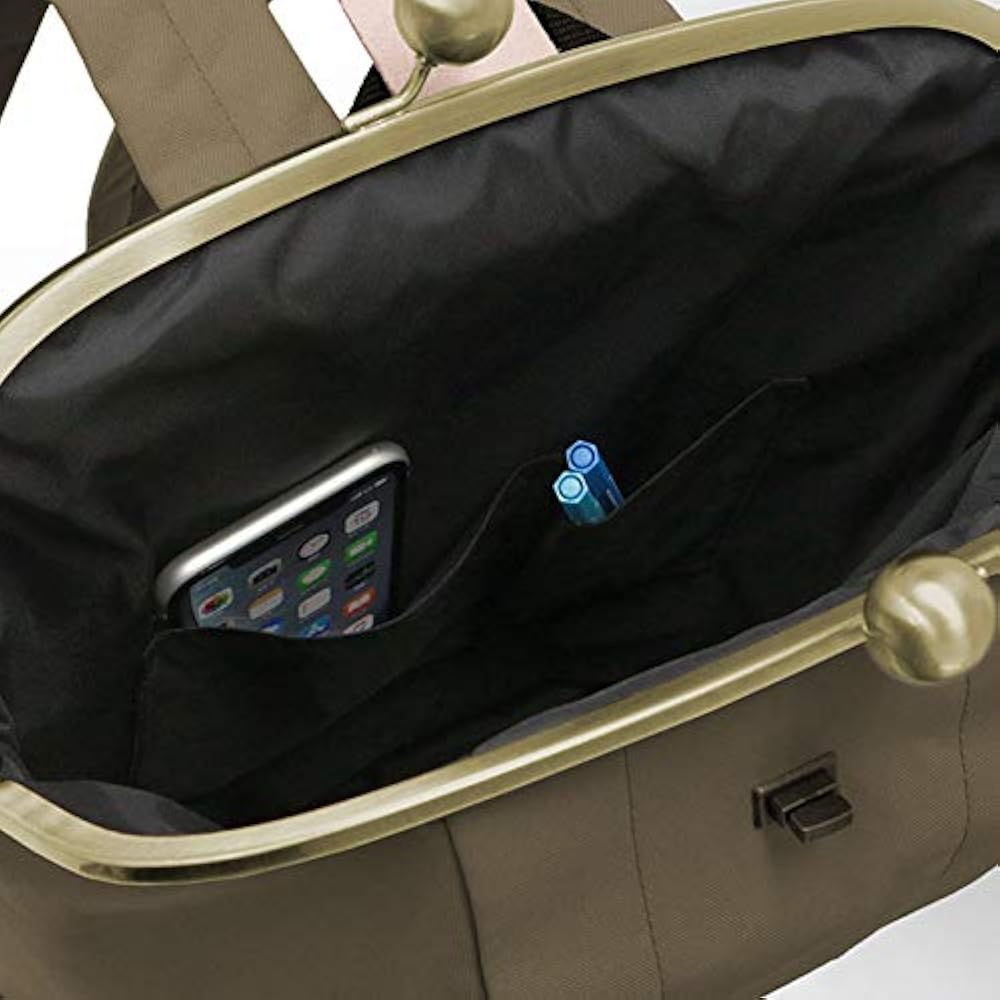 Amazon.co.jp: [AYANOKOJI] 大玉 がま口 リュック コーデュラ