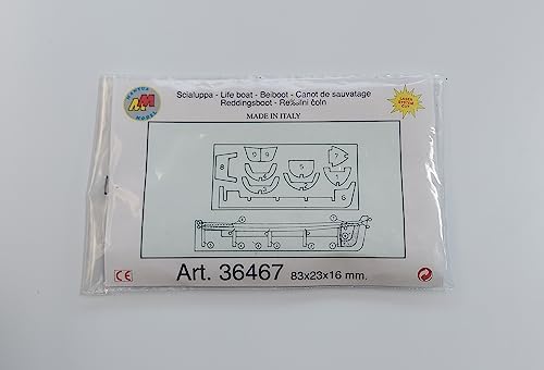  Mantua Model Art. 36467 - Scialuppa in legno da montare - 83 x 23 x 16 mm