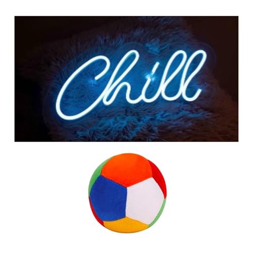 Image of EITHEO Stuffed Animal Plushie Stuffed Toy for Kids (Neon chill +Ball)
