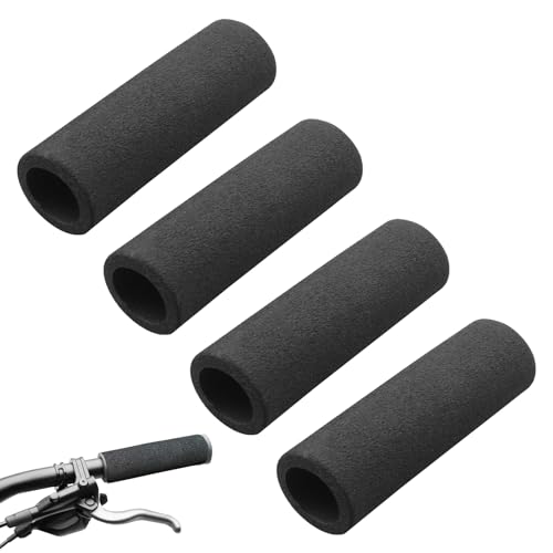 Huybaa 4 Piezas Universales de Esponja para Manillar, Fundas de Espuma antivibración para Motocicleta, Scooter, Bicicleta, Manillar Grip